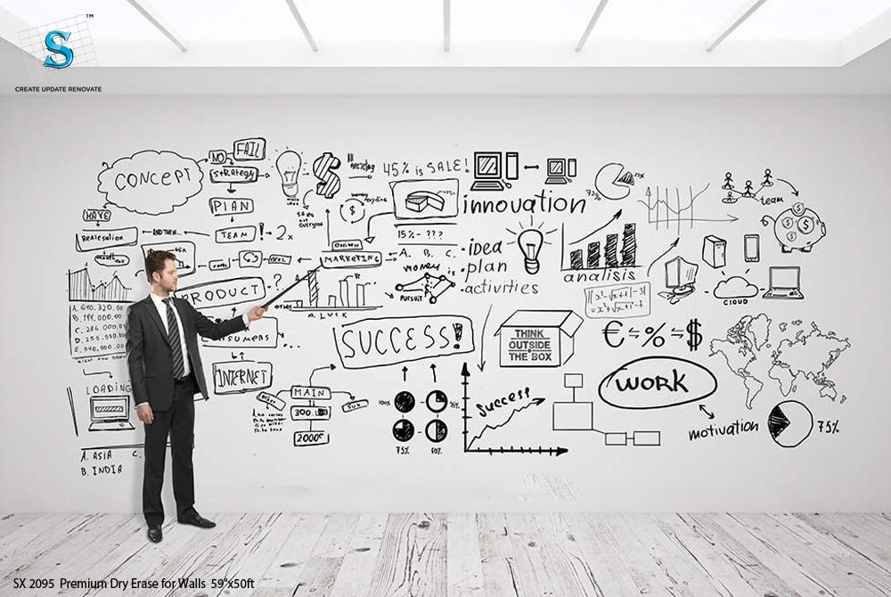 SX-2095 White Dry Erase for Walls